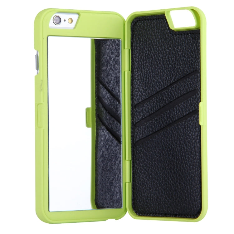 For iPhone 6 Plus & 6s Plus Back Cover Style Mirror Hard Case with Card Slot