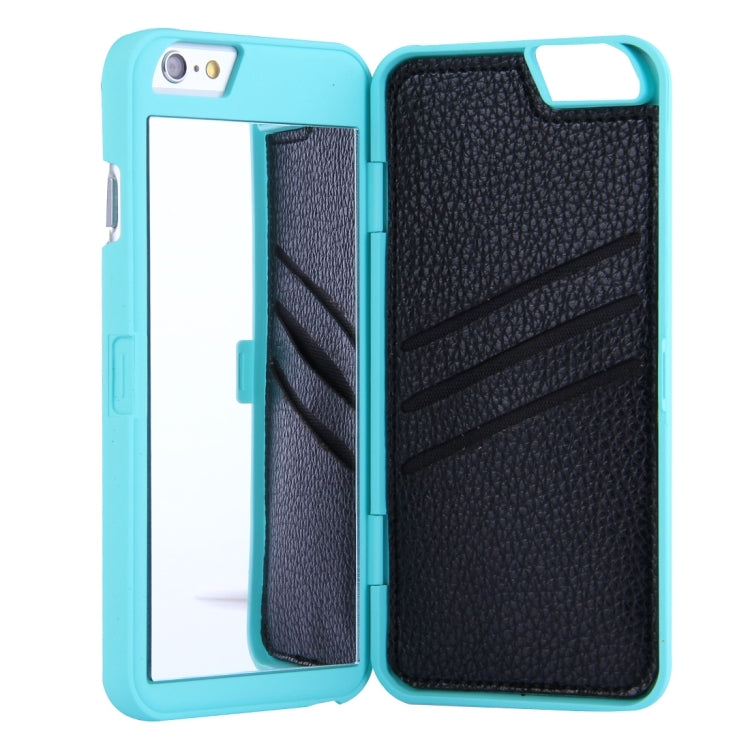 For iPhone 6 Plus & 6s Plus Back Cover Style Mirror Hard Case with Card Slot