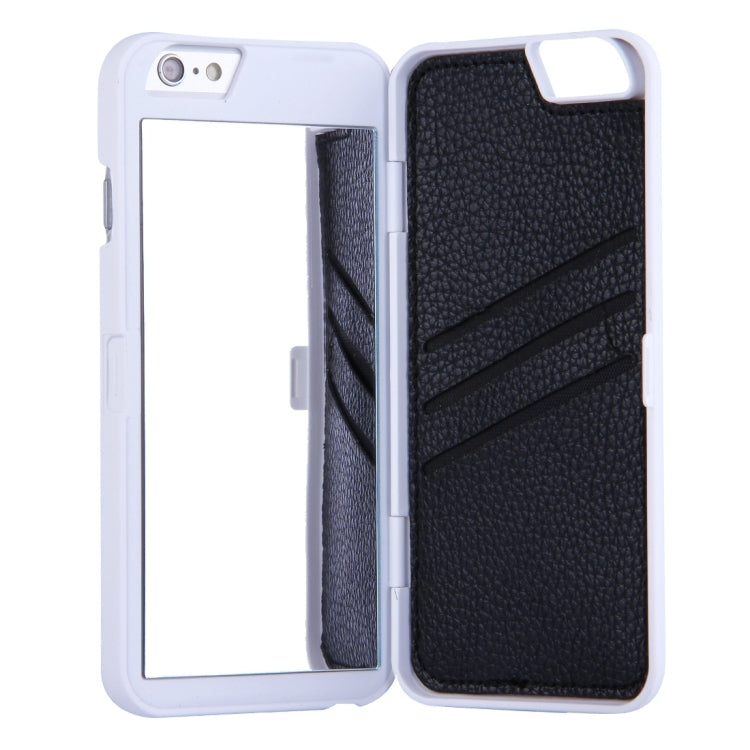 For iPhone 6 Plus & 6s Plus Back Cover Style Mirror Hard Case with Card Slot