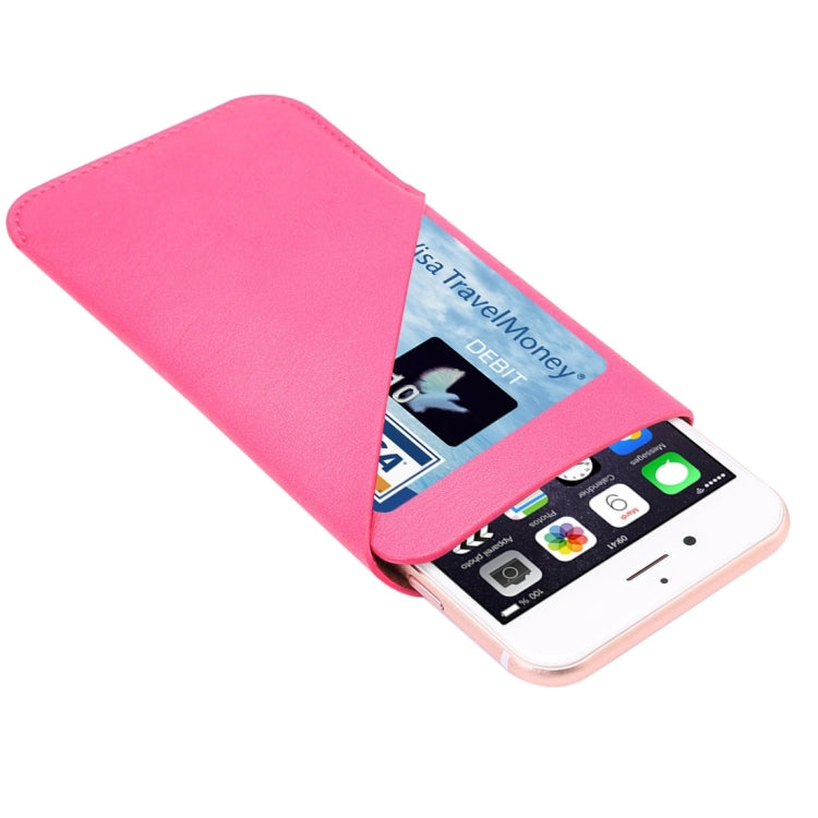 5.7 inch Universal Elephant Skin Texture Vertical Style Pouch Case Bag with Card Slot for iPhone 6 Plus & 6s Plus, Galaxy Note 5 / 4 / S7 Edge, Huawei, etc.