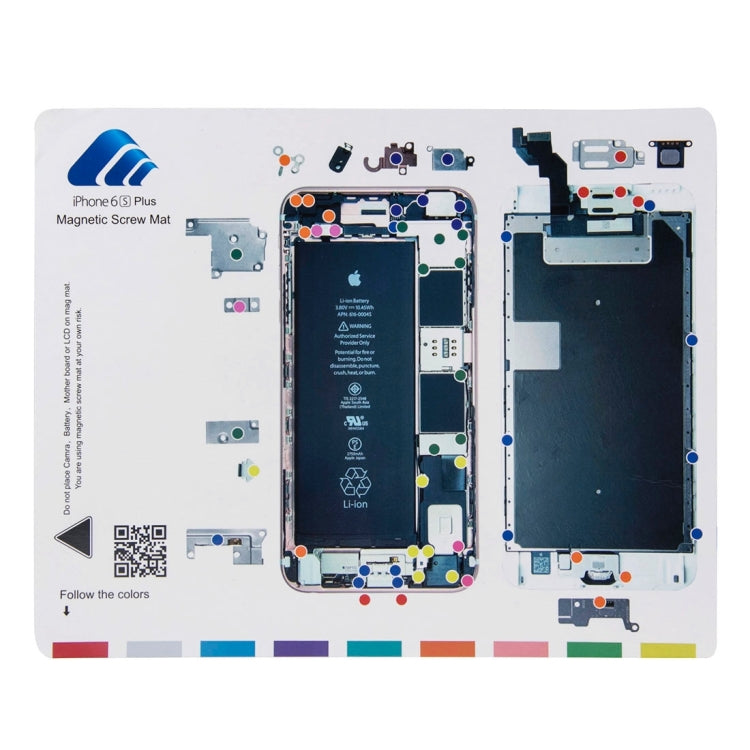 Magnetic Screws Mat For iPhone 6s Plus , Size: 24.9cm x 19.9cm
