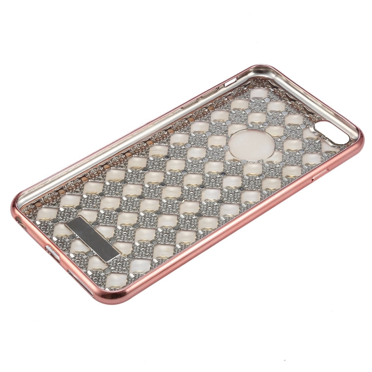 For iPhone 6 Plus & 6s Plus Agate & Diamond Encrusted Electroplating TPU Protective Back Cover Case
