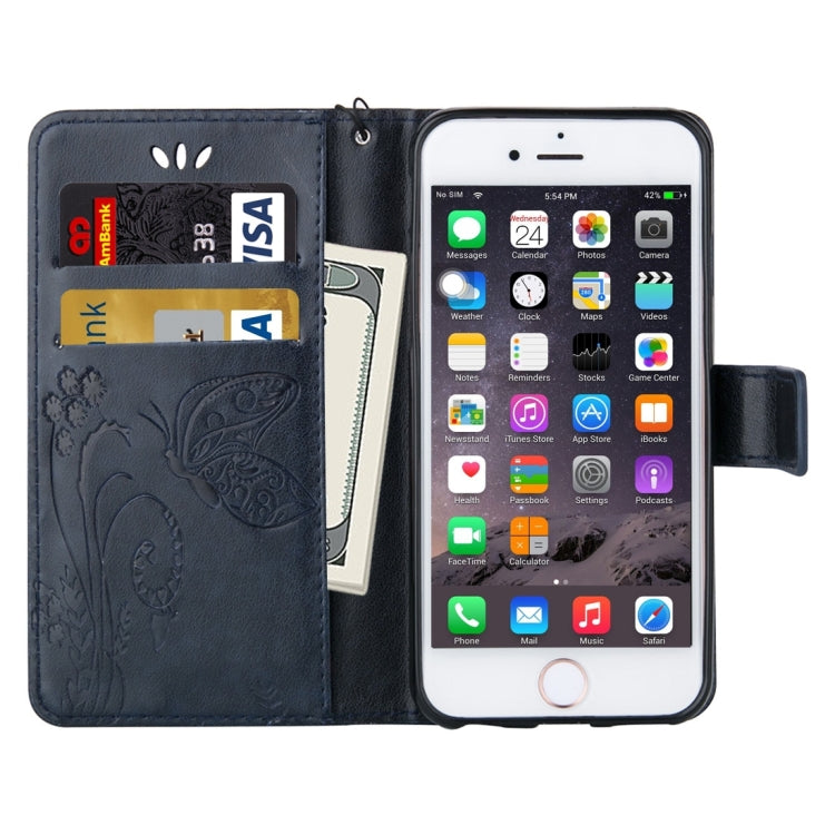 For iPhone 6 Plus & 6s Plus Crazy Horse Texture Printing Horizontal Flip Leather Case with Holder & Card Slots & Wallet & Lanyard