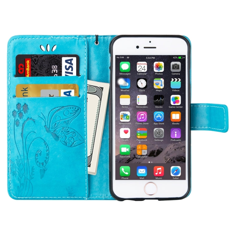For iPhone 6 Plus & 6s Plus Crazy Horse Texture Printing Horizontal Flip Leather Case with Holder & Card Slots & Wallet & Lanyard