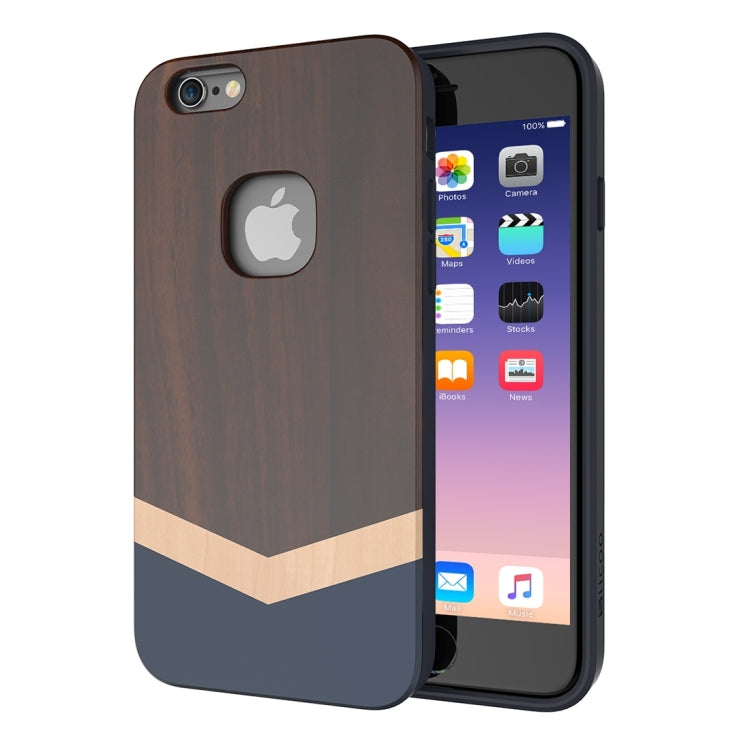 SLiCOO Nature Series for iPhone 6 Plus & 6s Plus Rose Wood + TPU Protective Case(Brown)