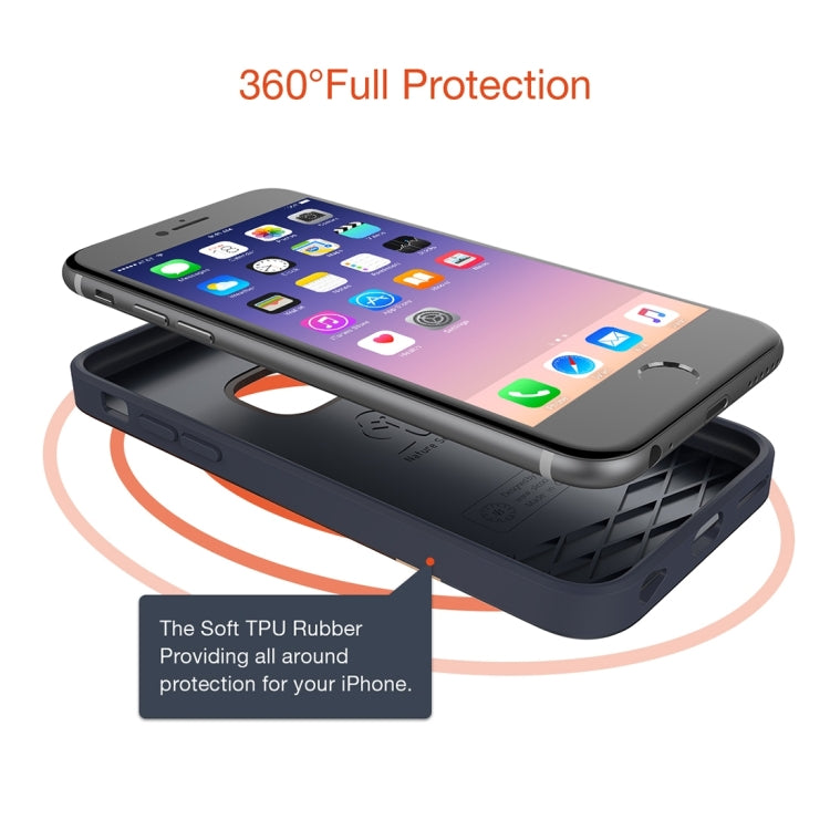 SLiCOO Nature Series for iPhone 6 Plus & 6s Plus Rose Wood + TPU Protective Case(Brown)