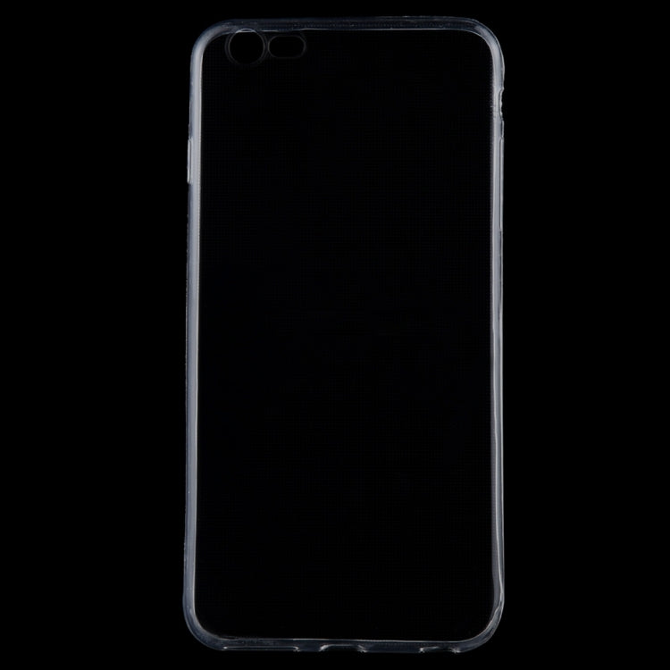 For iPhone 6 Plus & 6s Plus 0.75mm Ultra-thin Transparent TPU Protective Case(Transparent)