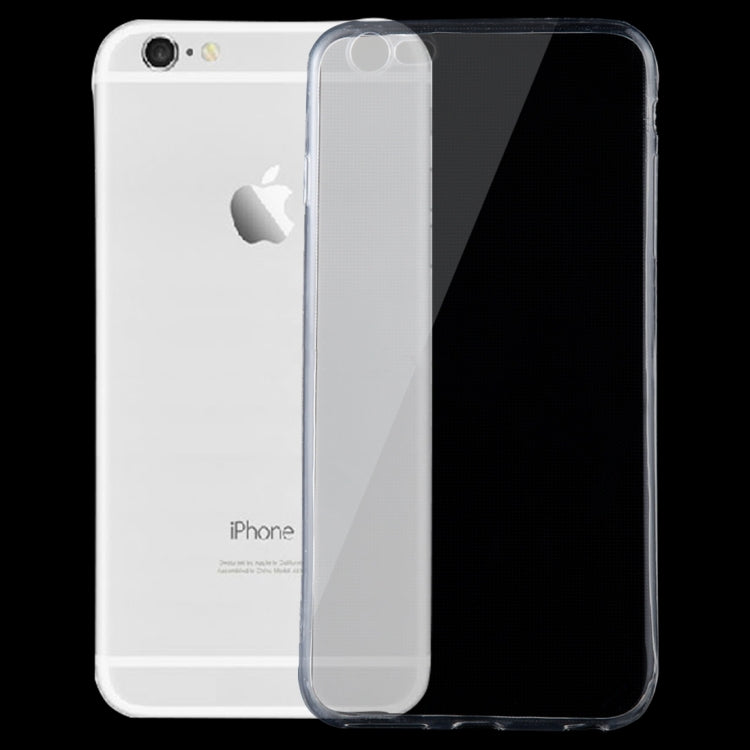For iPhone 6 Plus & 6s Plus 0.75mm Ultra-thin Transparent TPU Protective Case(Transparent)