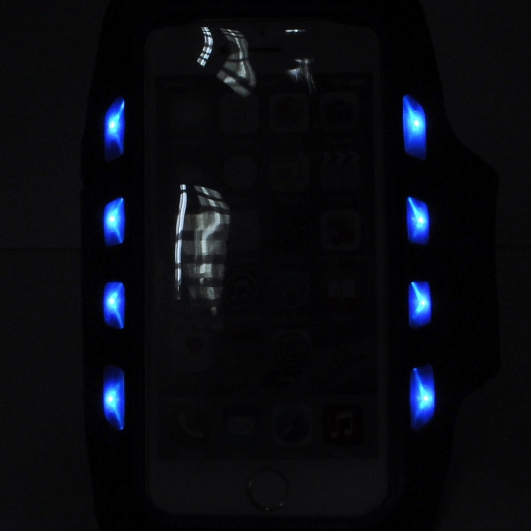 For iPhone 6 Plus & 6s Plus Single Buckle Sport Armband Case with LED
