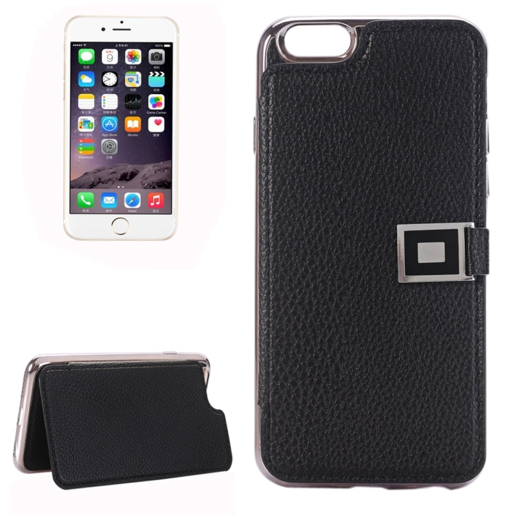 For iPhone 6 Plus & 6s Plus Litchi Texture Horizontal Flip Leather Case with Holder & Card Slots
