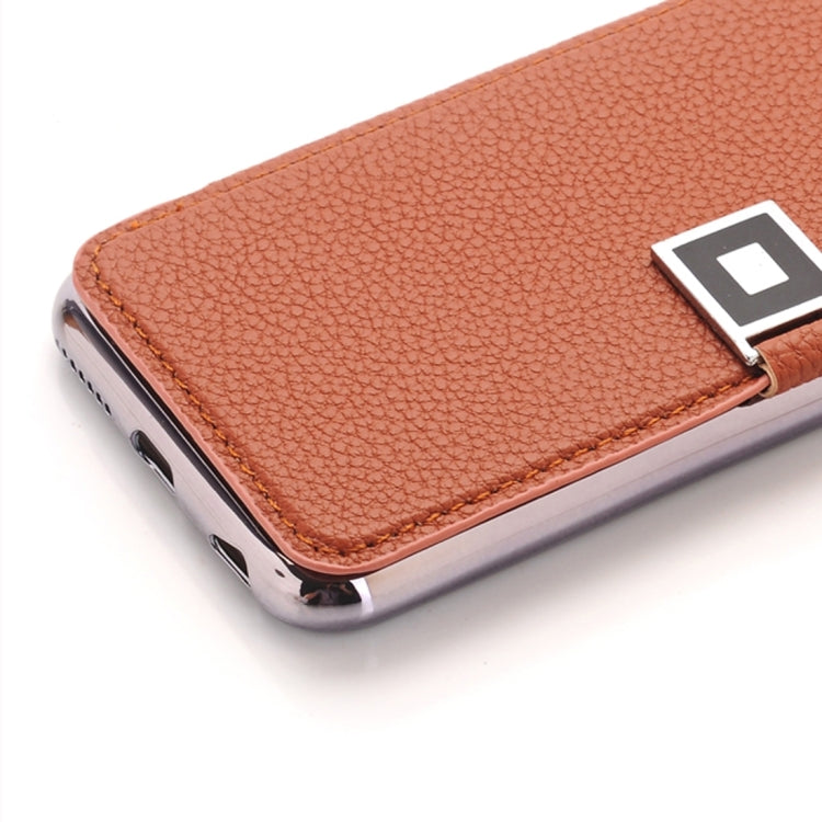 For iPhone 6 Plus & 6s Plus Litchi Texture Horizontal Flip Leather Case with Holder & Card Slots