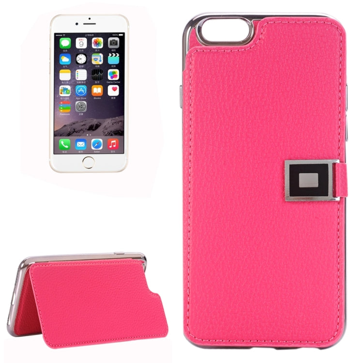 For iPhone 6 Plus & 6s Plus Litchi Texture Horizontal Flip Leather Case with Holder & Card Slots