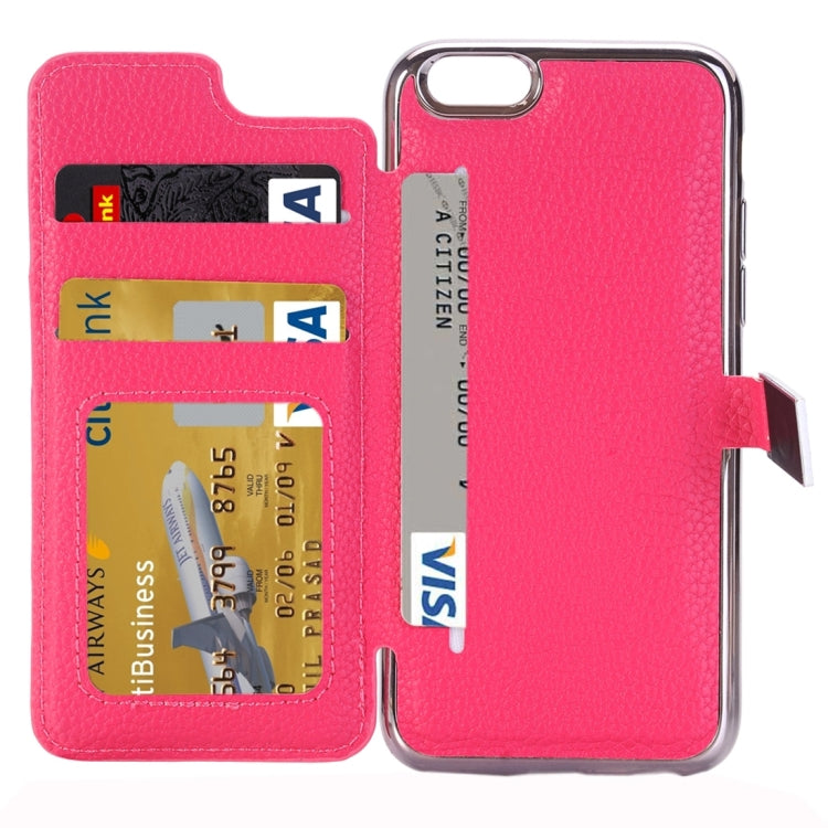 For iPhone 6 Plus & 6s Plus Litchi Texture Horizontal Flip Leather Case with Holder & Card Slots