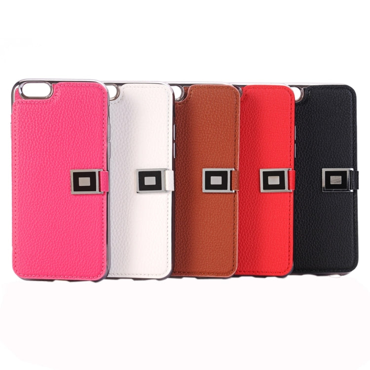 For iPhone 6 Plus & 6s Plus Litchi Texture Horizontal Flip Leather Case with Holder & Card Slots