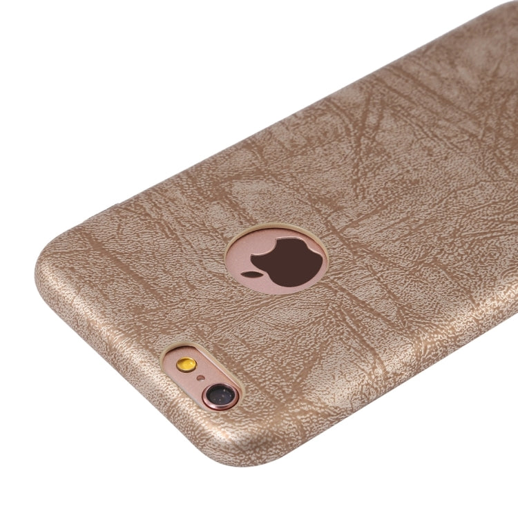 For iPhone 6 Plus & 6s Plus Ultra-thin Stone Texture PU Leather Back Cover Case