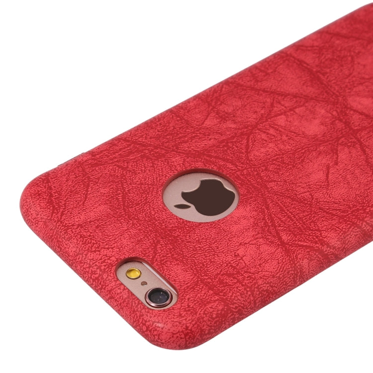For iPhone 6 Plus & 6s Plus Ultra-thin Stone Texture PU Leather Back Cover Case