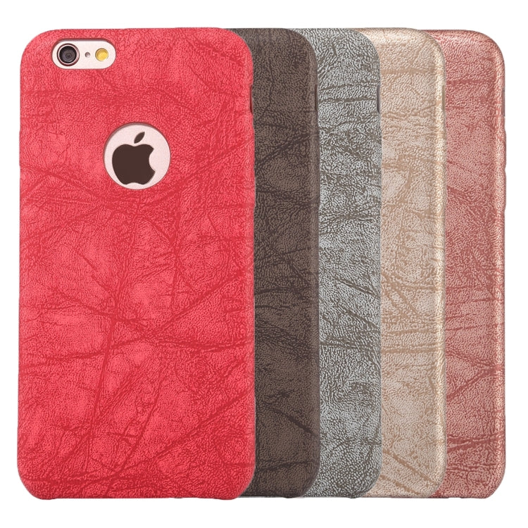 For iPhone 6 Plus & 6s Plus Ultra-thin Stone Texture PU Leather Back Cover Case