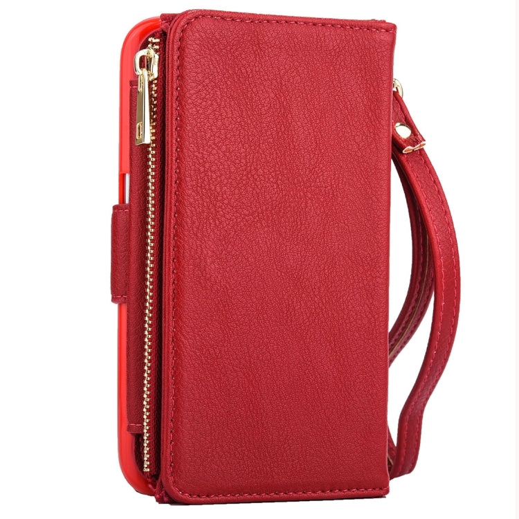 For iPhone 6 Plus & 6s Plus Business Wallet Style Horizontal Flip Leather Case with Photo Frame & Holder & Card Slots & Lanyard