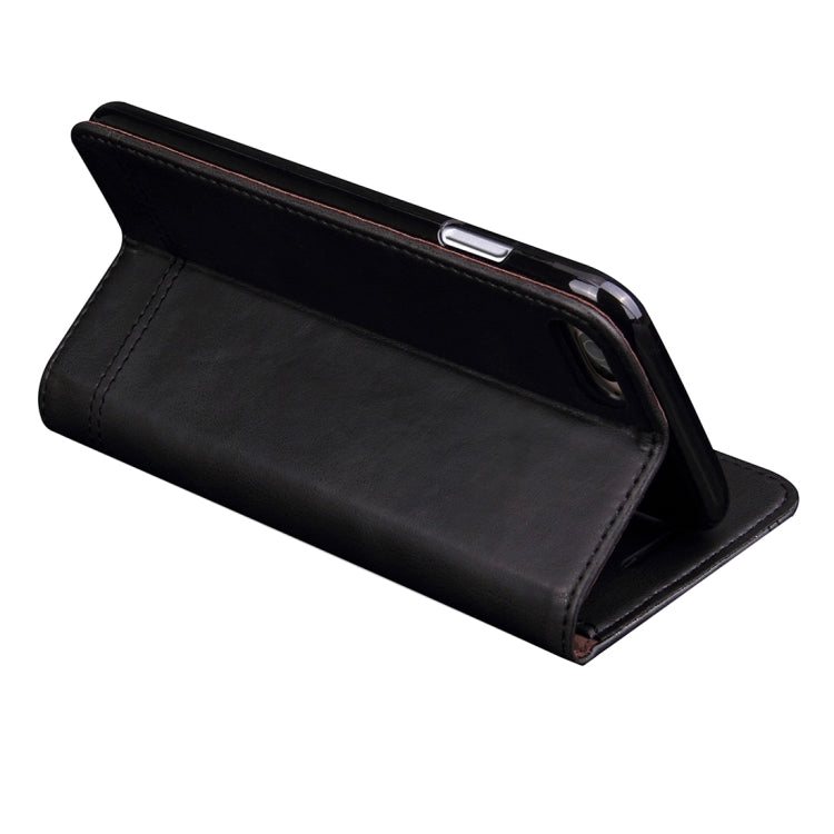 For iPhone 6 Plus & 6s Plus Retro Crazy Horse Texture Magnetic Adsorption Horizontal Flip Leather Case with Card Slot & Holder & Wallet