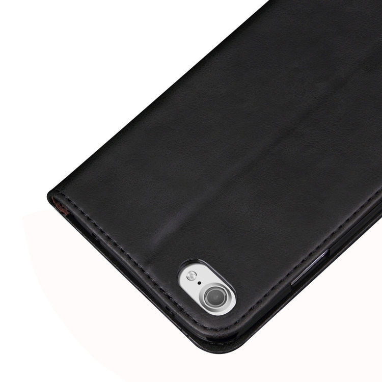 For iPhone 6 Plus & 6s Plus Retro Crazy Horse Texture Magnetic Adsorption Horizontal Flip Leather Case with Card Slot & Holder & Wallet