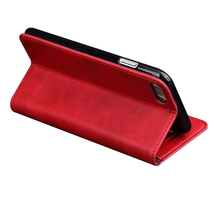 For iPhone 6 Plus & 6s Plus Retro Crazy Horse Texture Magnetic Adsorption Horizontal Flip Leather Case with Card Slot & Holder & Wallet