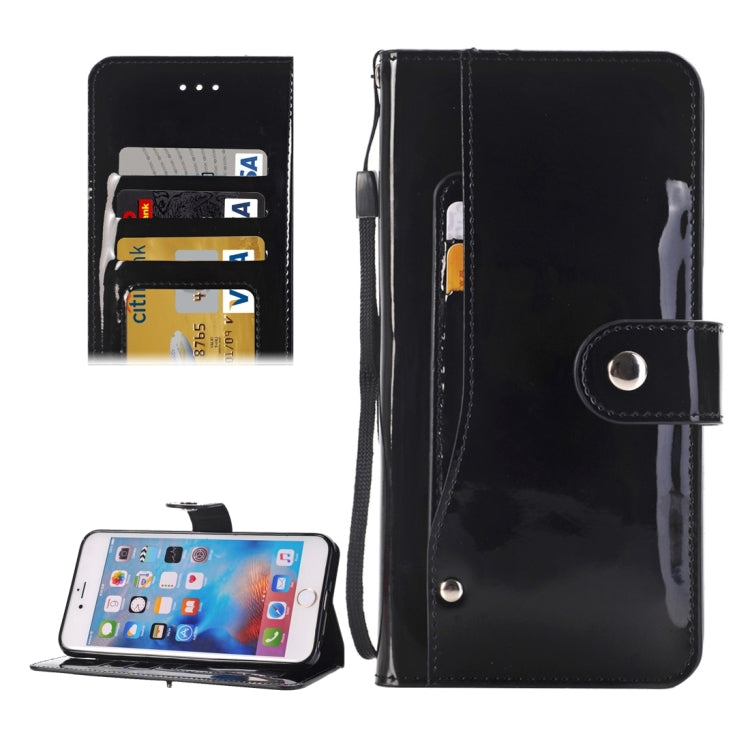 For iPhone 6 Plus Horizontal Flip TPU + PU Leather Case with Holder & Card Slots & Wallet