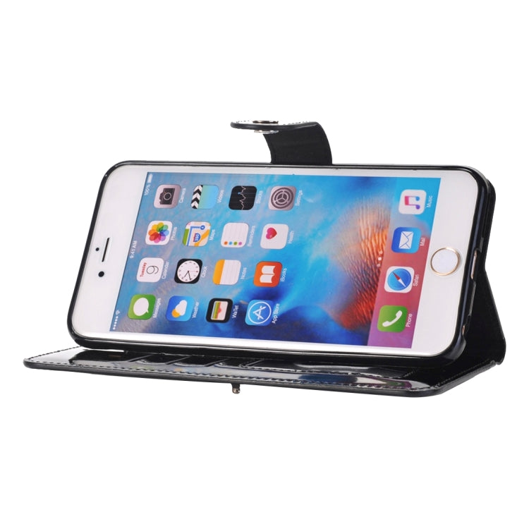 For iPhone 6 Plus Horizontal Flip TPU + PU Leather Case with Holder & Card Slots & Wallet
