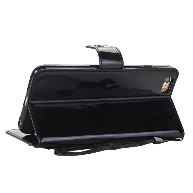 For iPhone 6 Plus Horizontal Flip TPU + PU Leather Case with Holder & Card Slots & Wallet