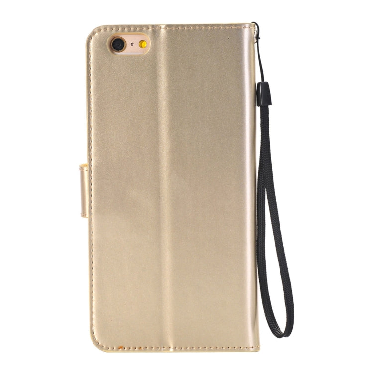 For iPhone 6 Plus Horizontal Flip TPU + PU Leather Case with Holder & Card Slots & Wallet
