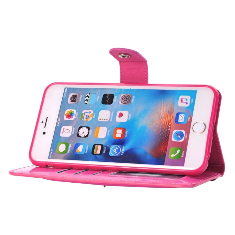 For iPhone 6 Plus Horizontal Flip TPU + PU Leather Case with Holder & Card Slots & Wallet