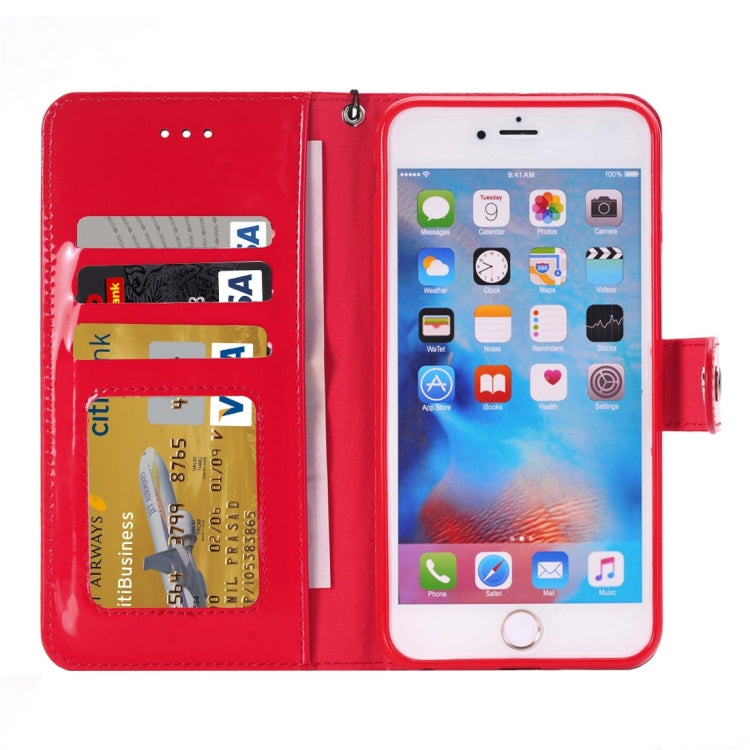 For iPhone 6 Plus Horizontal Flip TPU + PU Leather Case with Holder & Card Slots & Wallet