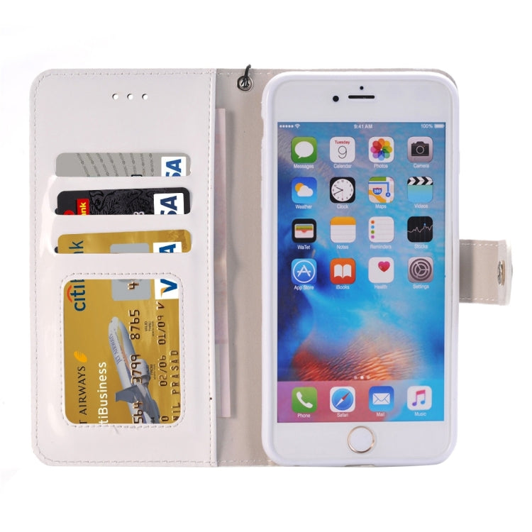 For iPhone 6 Plus Horizontal Flip TPU + PU Leather Case with Holder & Card Slots & Wallet