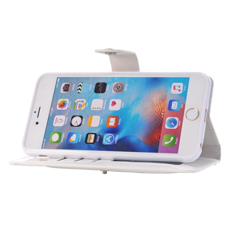 For iPhone 6 Plus Horizontal Flip TPU + PU Leather Case with Holder & Card Slots & Wallet