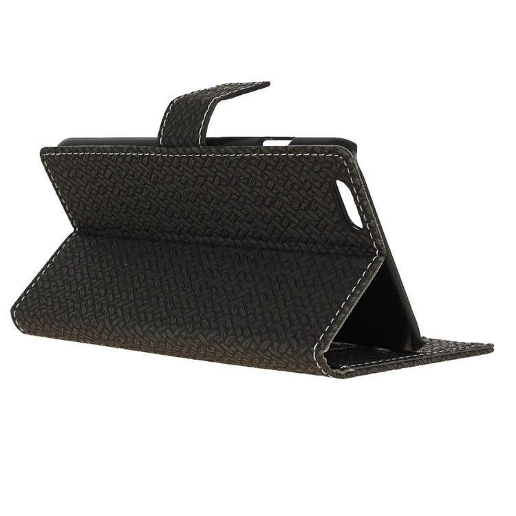 For iPhone 6 Plus & 6s Plus Weaving Texture Horizontal Flip PU Leather Case with Magnetic Buckle & Holder & Card Slots & Wallet & Photo Frame