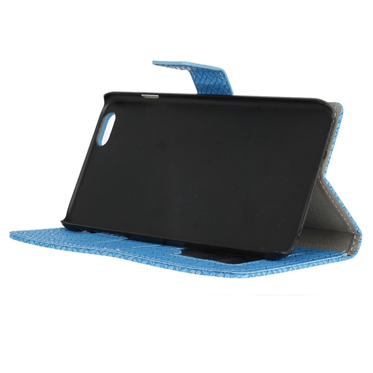 For iPhone 6 Plus & 6s Plus Weaving Texture Horizontal Flip PU Leather Case with Magnetic Buckle & Holder & Card Slots & Wallet & Photo Frame