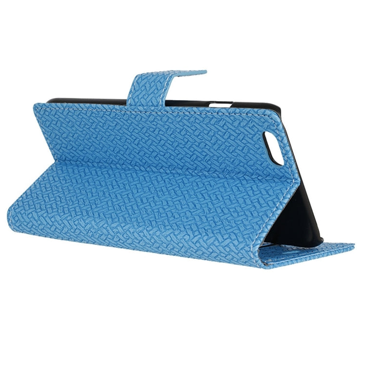 For iPhone 6 Plus & 6s Plus Weaving Texture Horizontal Flip PU Leather Case with Magnetic Buckle & Holder & Card Slots & Wallet & Photo Frame