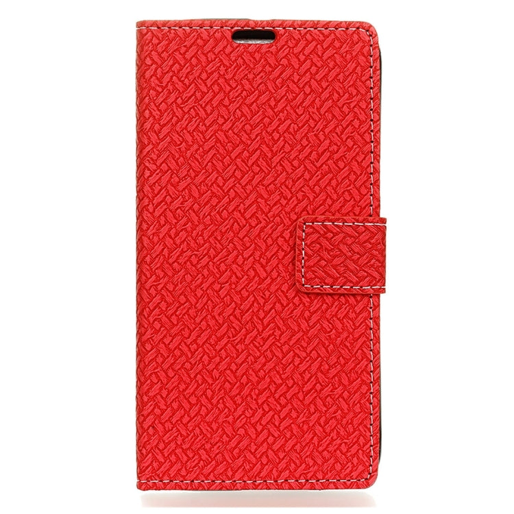 For iPhone 6 Plus & 6s Plus Weaving Texture Horizontal Flip PU Leather Case with Magnetic Buckle & Holder & Card Slots & Wallet & Photo Frame