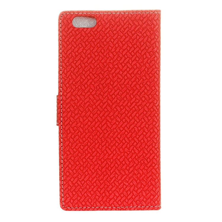 For iPhone 6 Plus & 6s Plus Weaving Texture Horizontal Flip PU Leather Case with Magnetic Buckle & Holder & Card Slots & Wallet & Photo Frame