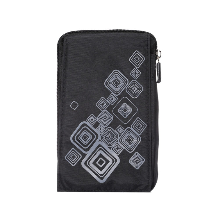 6.4 inch Multifunctional Square Pattern Canvas Sports Storage Waist Packs / Phone Cases / Hiking Bag / Camping Bag with Hanging Hook for iPhone 6S Plus / 7 Plus / Galaxy S7 Edge / Galaxy Note 8