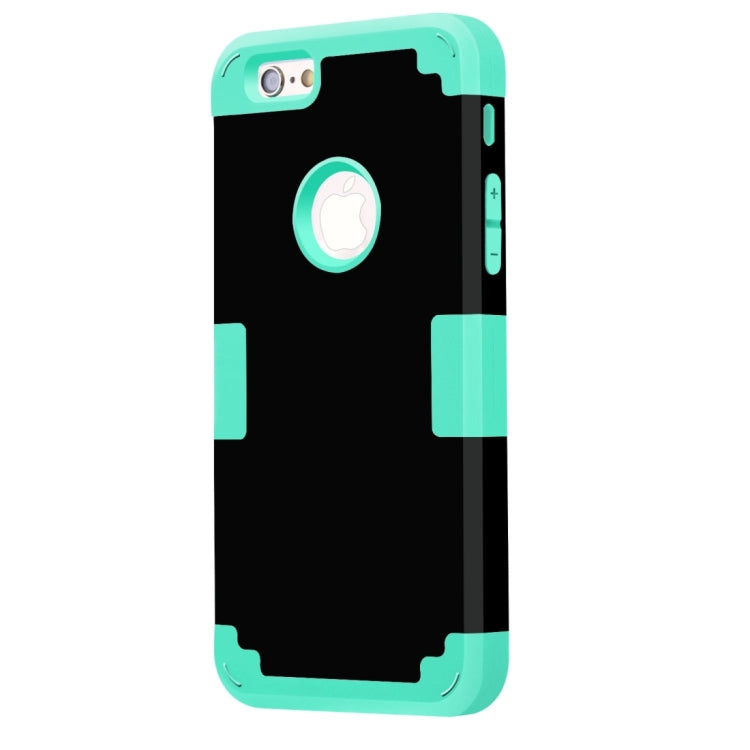 For iPhone 6 Plus & 6s Plus Separable Contrast Color PC + Silicone Combination Case