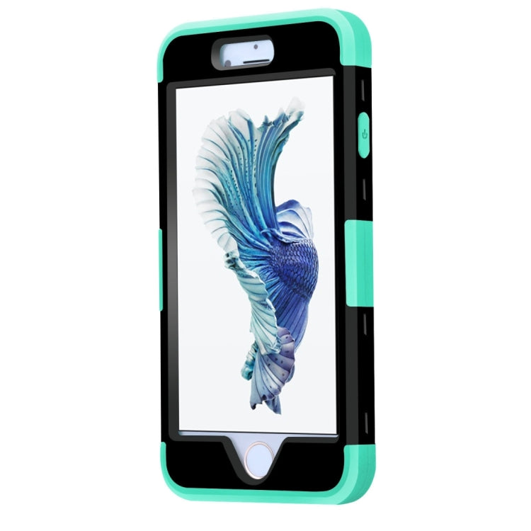 For iPhone 6 Plus & 6s Plus Separable Contrast Color PC + Silicone Combination Case