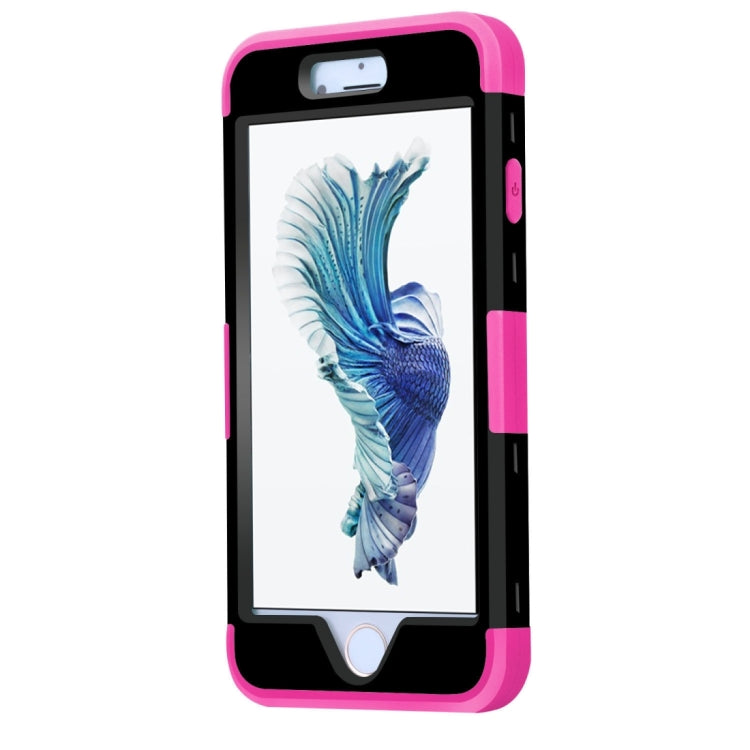 For iPhone 6 Plus & 6s Plus Separable Contrast Color PC + Silicone Combination Case