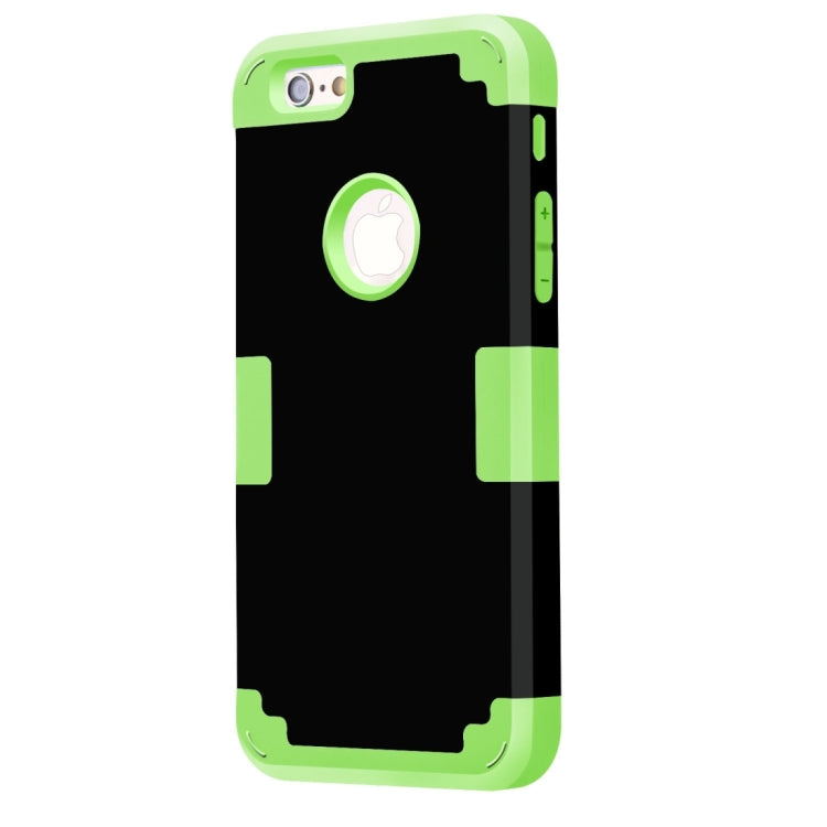 For iPhone 6 Plus & 6s Plus Separable Contrast Color PC + Silicone Combination Case