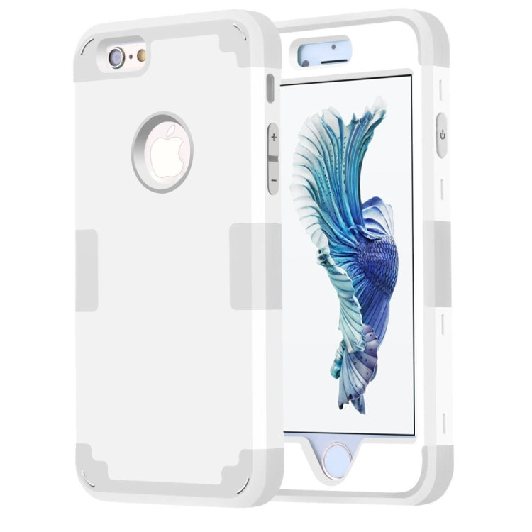 For iPhone 6 Plus & 6s Plus Separable Contrast Color PC + Silicone Combination Case