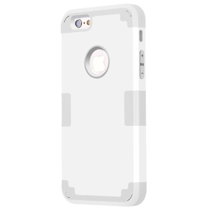 For iPhone 6 Plus & 6s Plus Separable Contrast Color PC + Silicone Combination Case