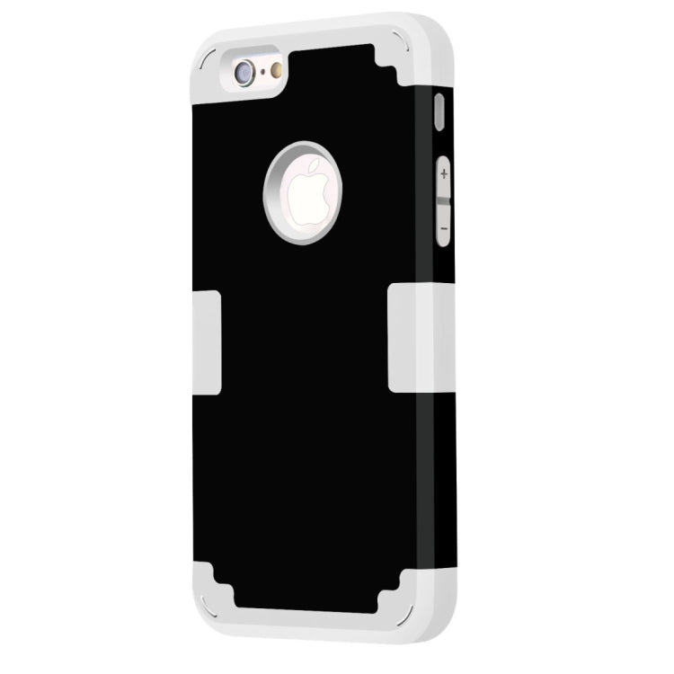 For iPhone 6 Plus & 6s Plus Separable Contrast Color PC + Silicone Combination Case