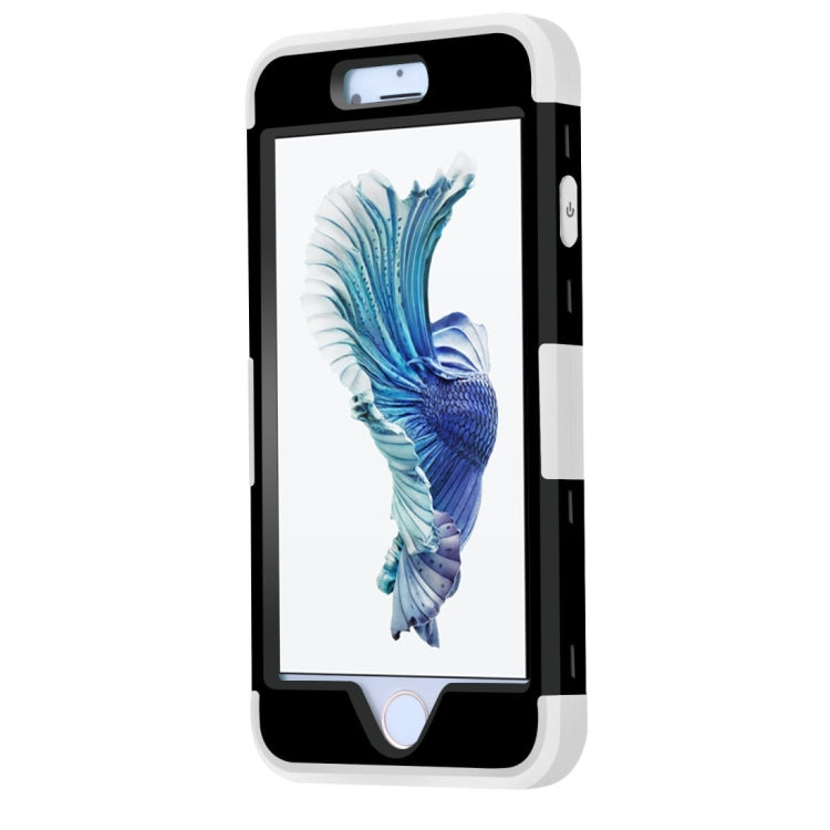 For iPhone 6 Plus & 6s Plus Separable Contrast Color PC + Silicone Combination Case