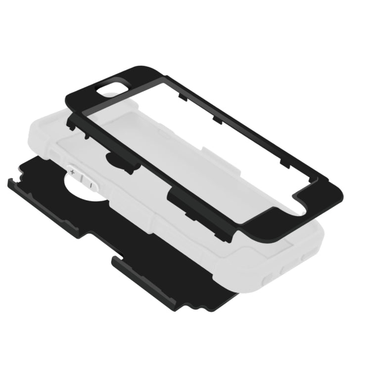 For iPhone 6 Plus & 6s Plus Separable Contrast Color PC + Silicone Combination Case