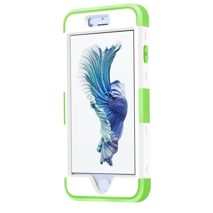 For iPhone 6 Plus & 6s Plus Separable Contrast Color PC + Silicone Combination Case