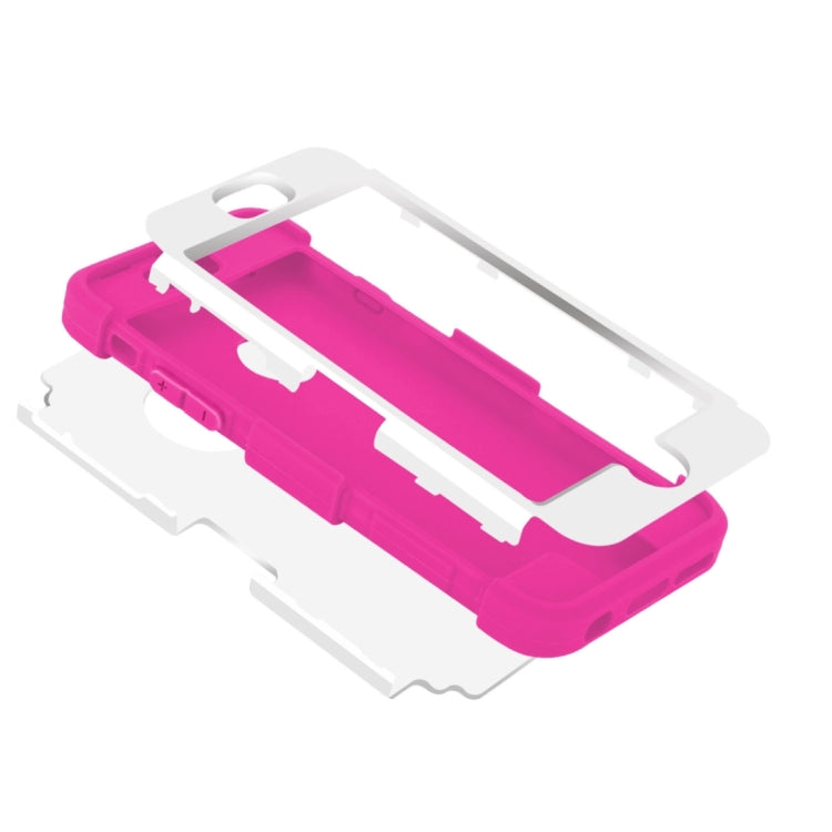 For iPhone 6 Plus & 6s Plus Separable Contrast Color PC + Silicone Combination Case